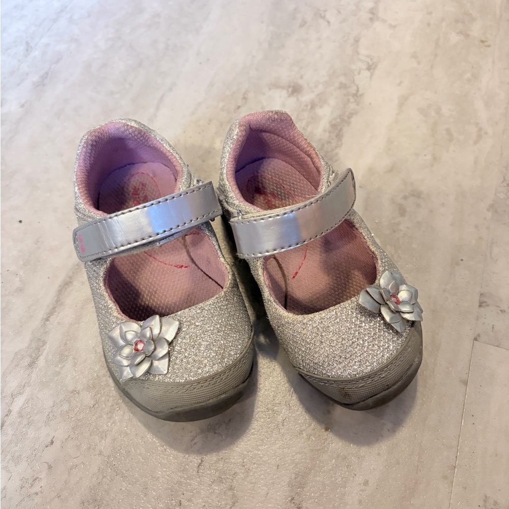 Stride Rite Glitter Mary Jane Shoes